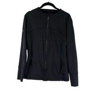 Kastel Denmark Full Zip Lightweight Jacket Charlotte Black Stretch Slim Womens M